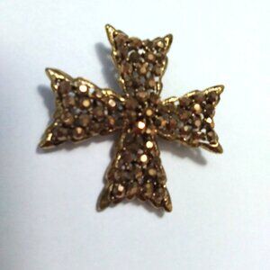 Weiss Vintage Maltese Cross Brooch